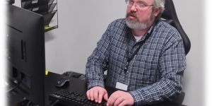 Jason Waeber at Desk