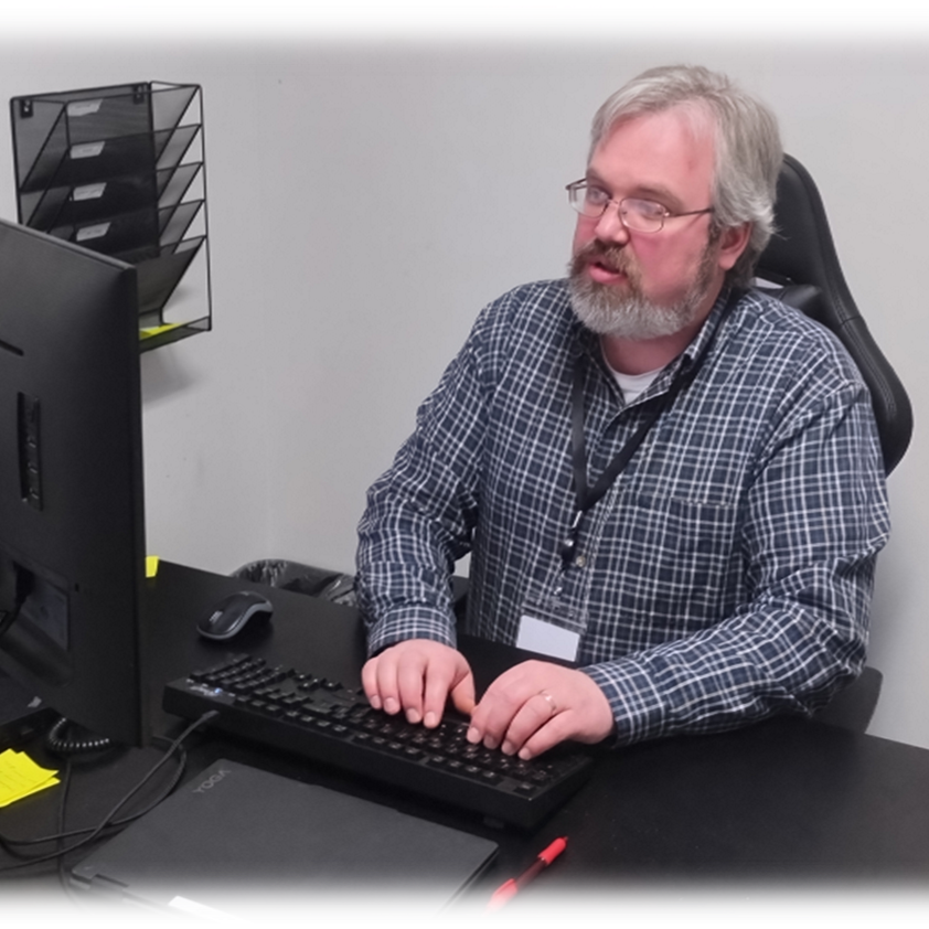 Jason Waeber at Desk
