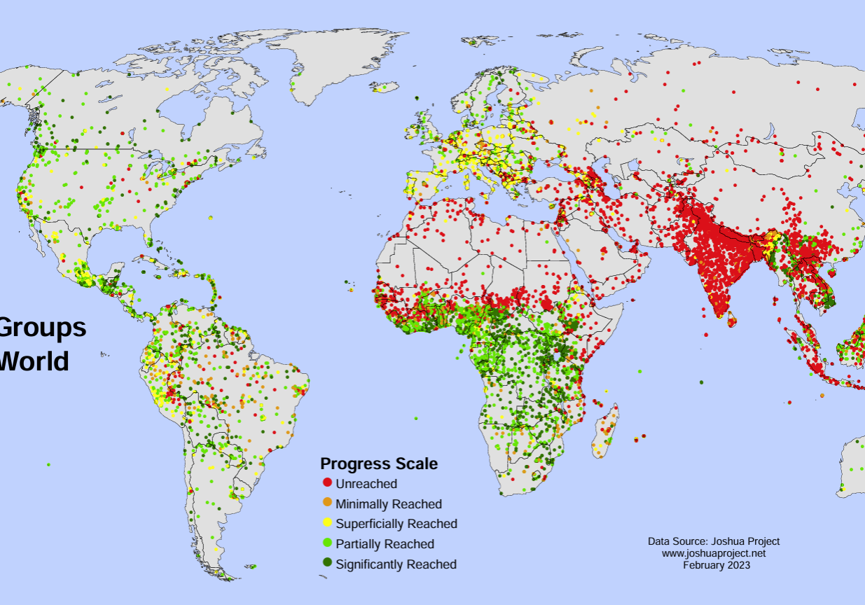 Unreached People Groups Map Unreached People Groups Map