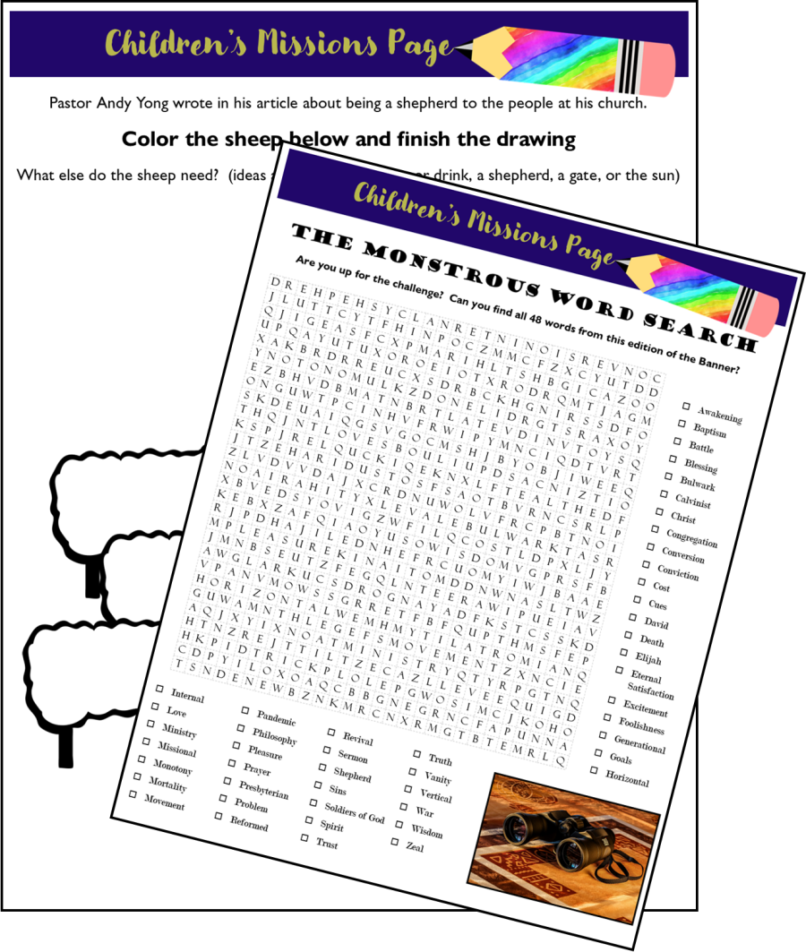 Children's Missions Pages (March 2021 Banner, Online edition)